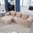 Modular Sectional Sofa, L-Shaped Sofa With Small Side Pockets-1780473960