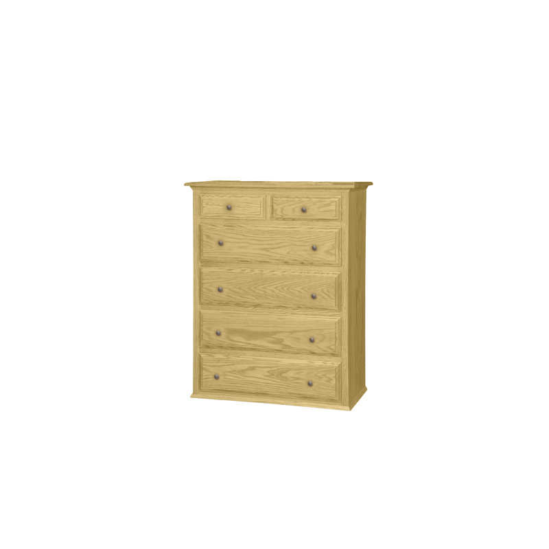 Commode 6 tiroirs Traditional, Coupole jaune