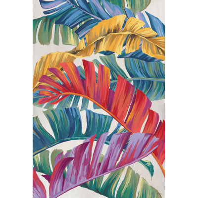 «Bright Banana Leaves 2 on Canvas» par Cat Thurman Designs, reproduction