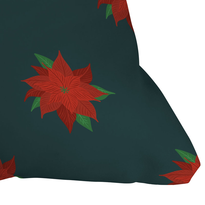 Coussin extérieur Design by Spark Poinsettia Florals, 20 po x 20 po