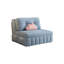 Coussin convertible 35,43 po en polyester bleu-130084687