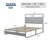 Antique Silver Queen Bed