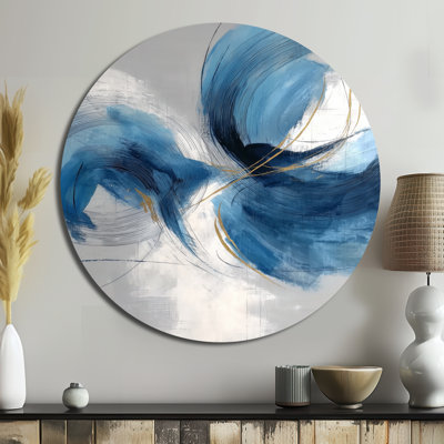 Jahliel - art mural rond en métal moderne