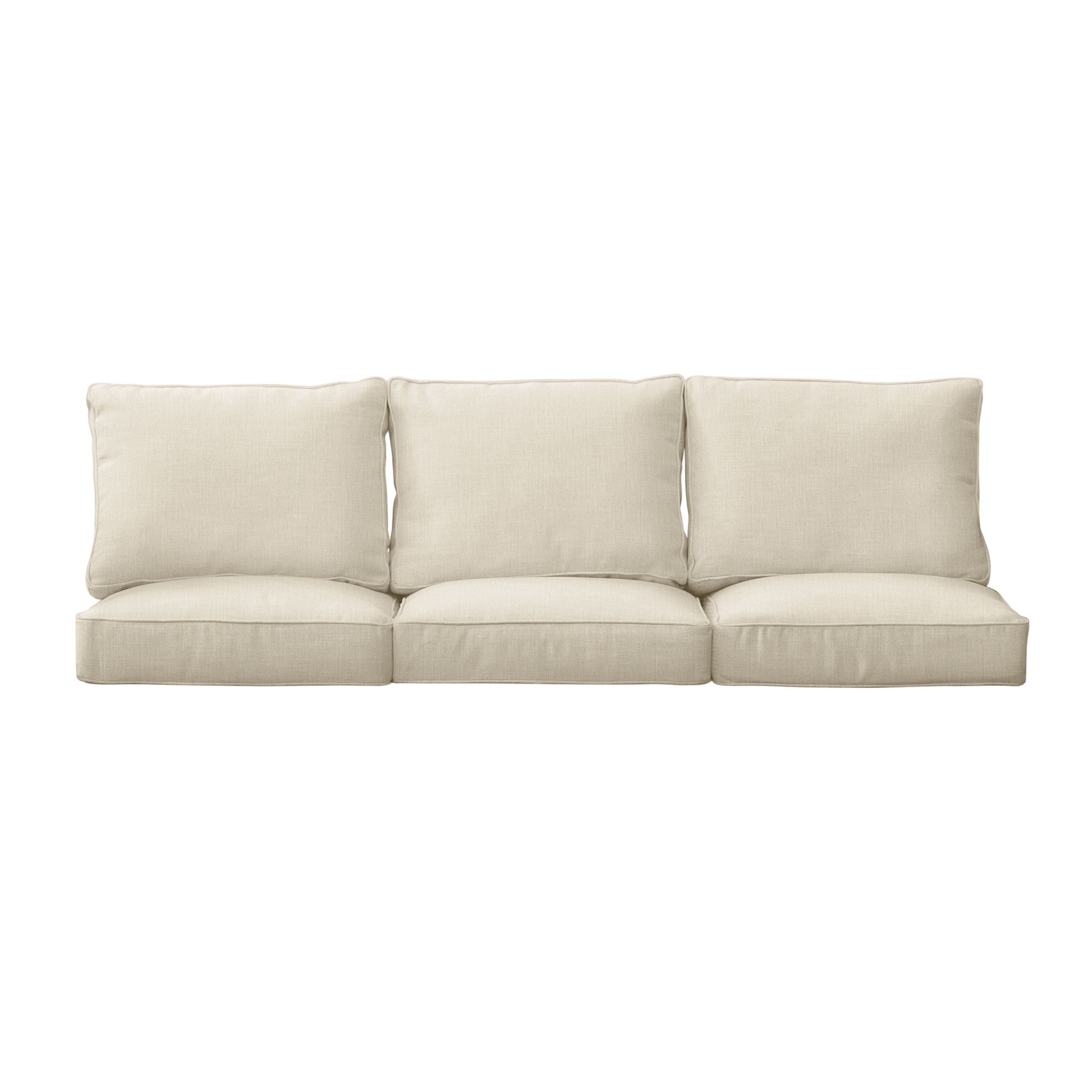Outdoor Sofa, 29" W x 27" D, Canvas Cloud Sunbrella® Canvas