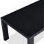 Collection de salle à manger moderne, table rectangulaire à rallonge de 18 po, chaises noires avec housses en tissu gris pour la table de la pièce et revêtement noir-889934540