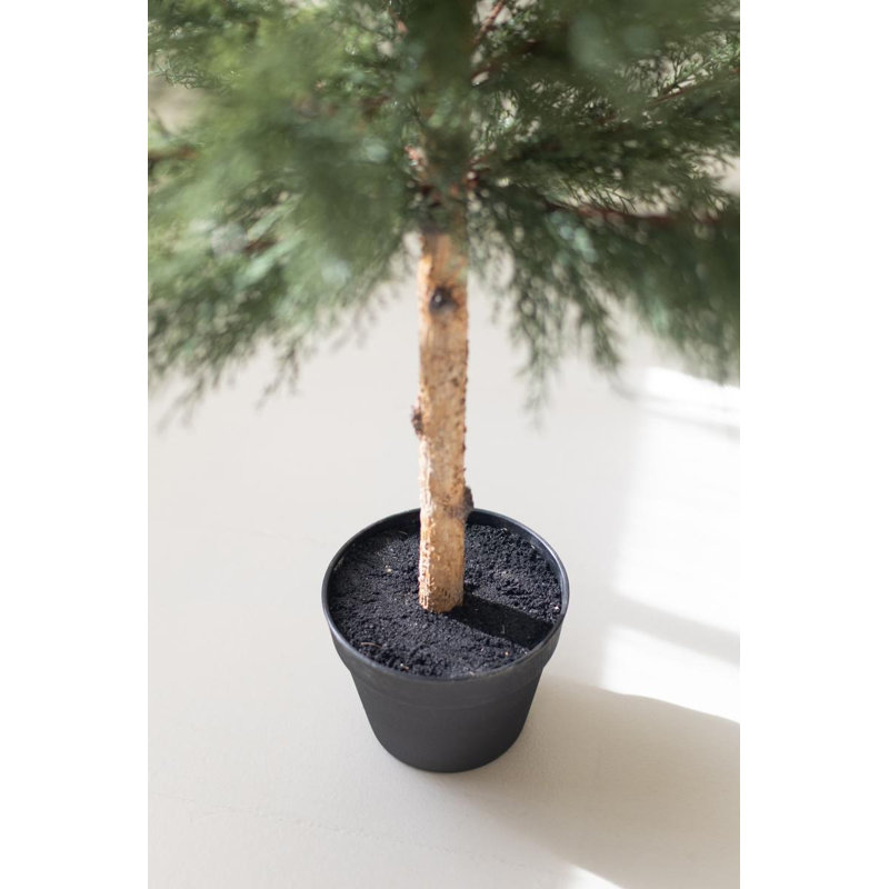 Cyprès artificiel 60 po en pot plastique
