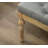 Habit Solid Wood Button Tufted Dining Bench, Grey
