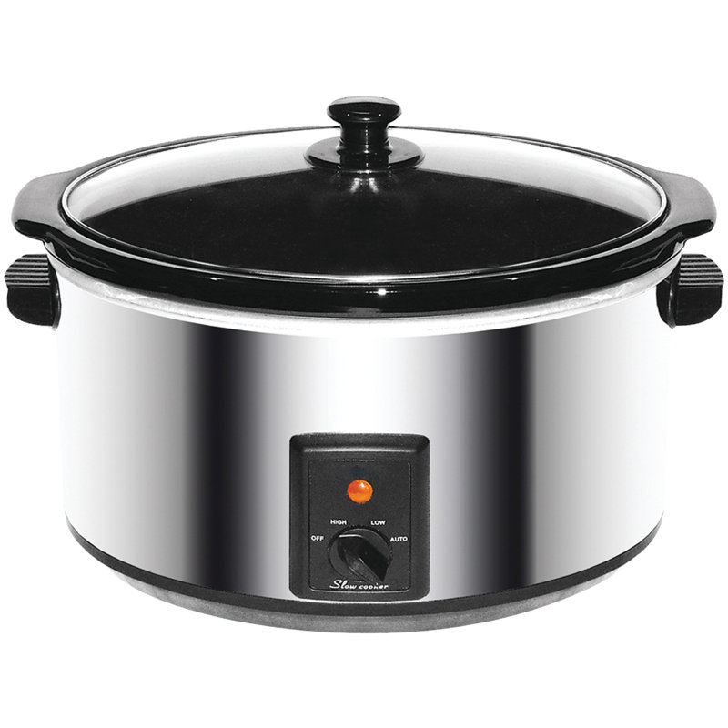Brentwood Appliances 8-Quart Slow Cooker, Stainless Steel