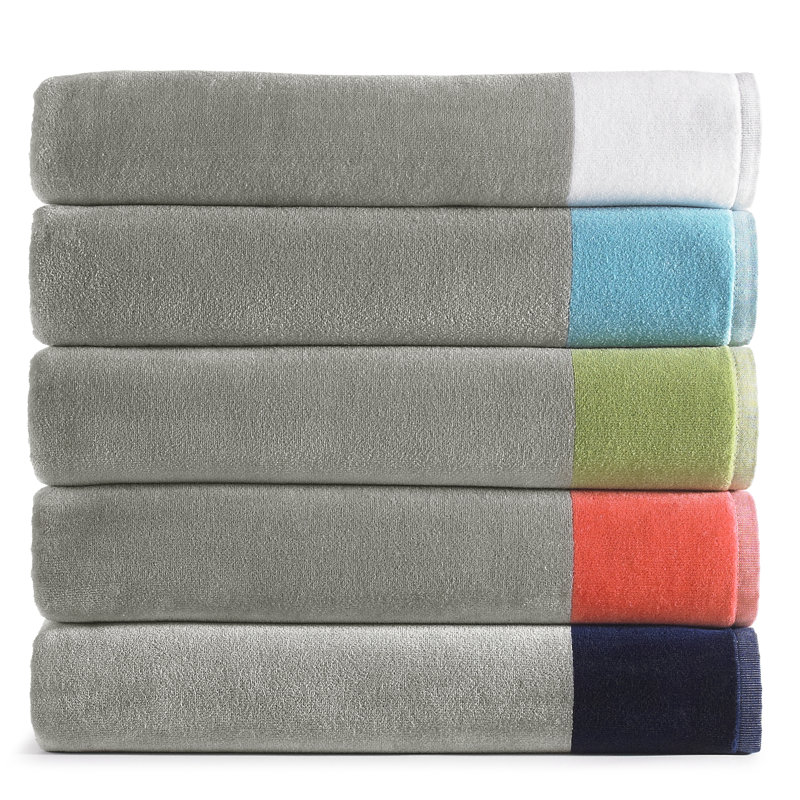 Soleil 100% Cotton Beach Towel, Coral
