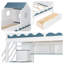 Lit superposé simple au-dessus de simple avec rangement pour escalier et éclairage DEL Magical Castle | Conception de maisonnette peu encombrante pour l'aventure-406654587