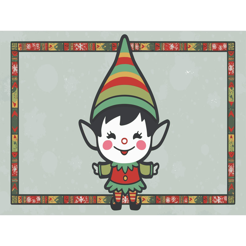 Tapis de Noël hiver lavable Ginza Six, Rectangle 5 pi x 7 pi