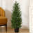 Adcock Artificial UV Resistant Cedar Topiary Trees for Outdoor, Faux Cypress Plant with Solar Light String-1710577912