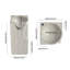 Lavabo de salle de bain sur pied 34 po, cuve à surface solide