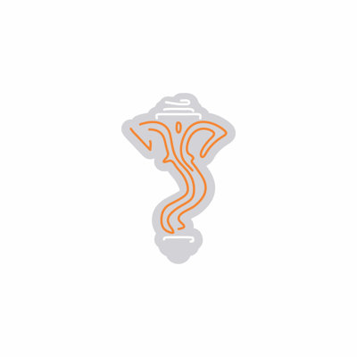  | Enseigne néon à tête d'éléphant | Fabriqué avec un tube néon incassable durable qui émet une lumière vive et vibrante pendant plus de 50 000 heures sans scintillement ni gradation | 24 x 16 | Orange et blanc
