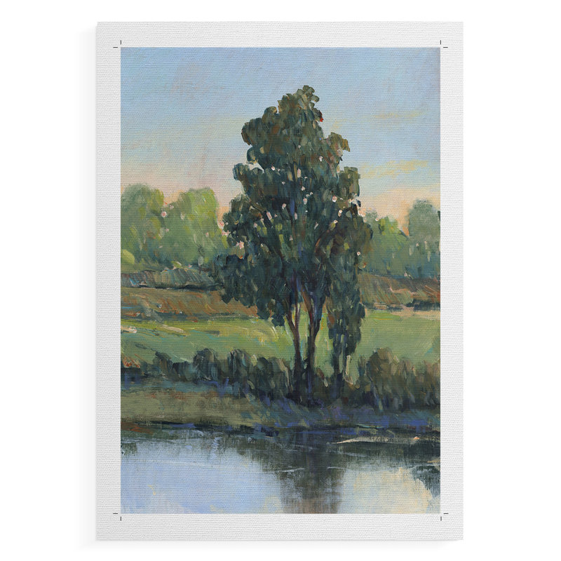 Arbre au bord de la rivière I - impression sur toile seulement - non encadrée, H 48 po x l 32 po