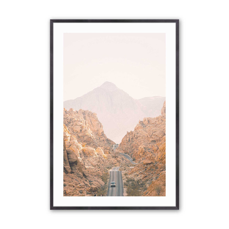 Impression de canyons ensoleillés, Cadre en zinc patiné, H 15,25 po x l 12,25 po x P 1,25 po