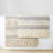 Woven Texture Stripe Bath Rug Grey 22X58"