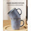 Ensemble de 4 tasses à café en grès 13 oz Leny-1158381964