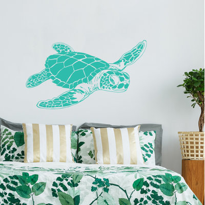 Décalcomanie murale tortue de mer