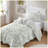 3-Piece Twin/Twin XL Solid Green Quilt Set with Decorative Pillow