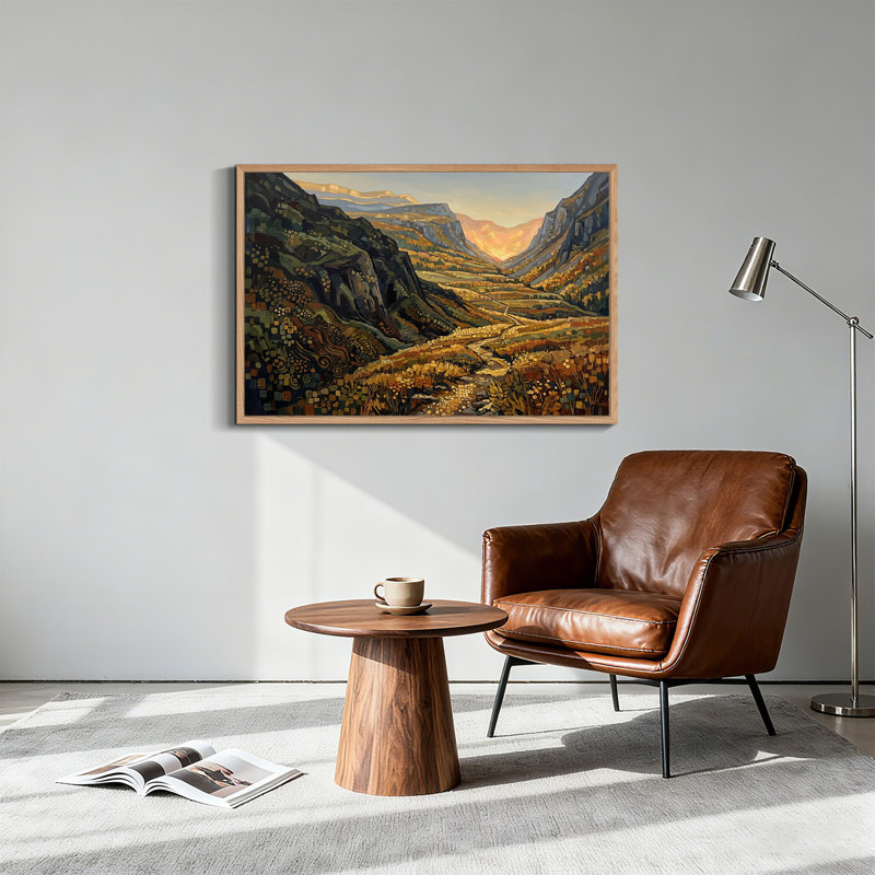 Art mural sur toile Mountain Valley, H 18 po x l 24 po