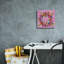 Toile épique Graffiti «Spring Wreath» par Jeri Hauth, 12 po x 12 po-117053849