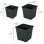 Pot de fleurs carré en plastique avec drainage (pots de 5)-808850931