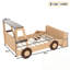 Lit voiture simple avec tablettes de rangement-1655679582