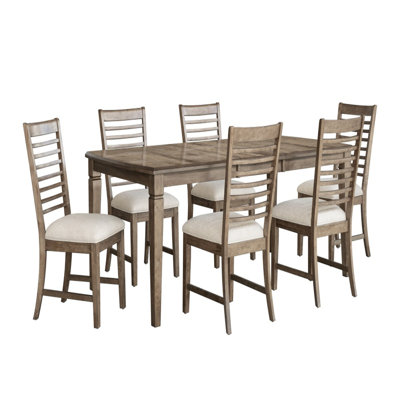 Cosette 7-Piece Dining Set, Walnut