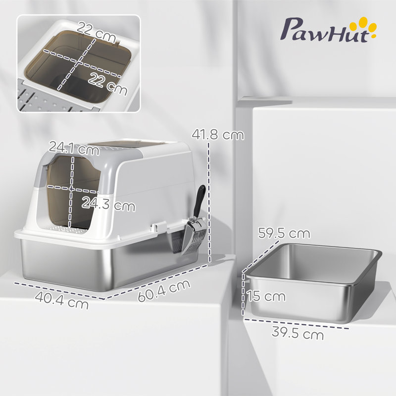 Stainless Steel, ABS, PP Litter Box