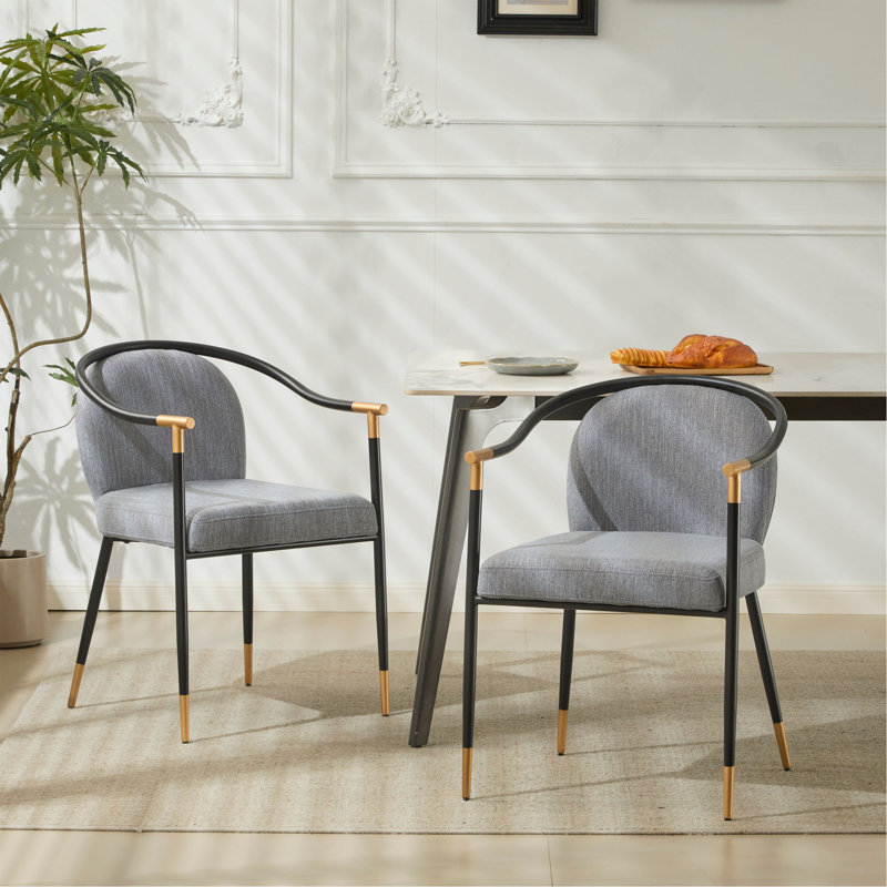 Chaise rembourrée Modern, Gris