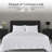 Jersey Knit King Size Sheets 4pc|100% T-Shirt Cotton Breathable Jersey Sheets Set| All Season , White-1430890843-1405115595