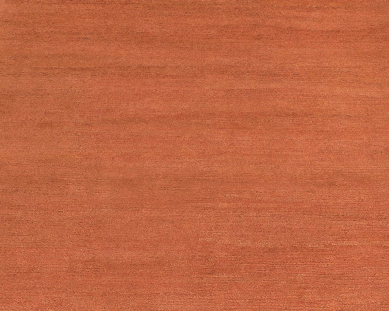 Sprouts Wool Area Rug in Orange, Rectangle 8' x 10'