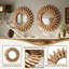 Miroir décoratif décoratif en bois de tournesol-1047997155-1047997153