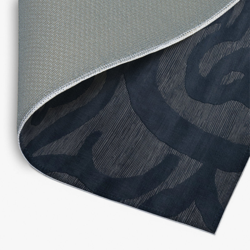 Tapis gris abstrait intérieur et extérieur, Rectangle 4pi x 6 pi