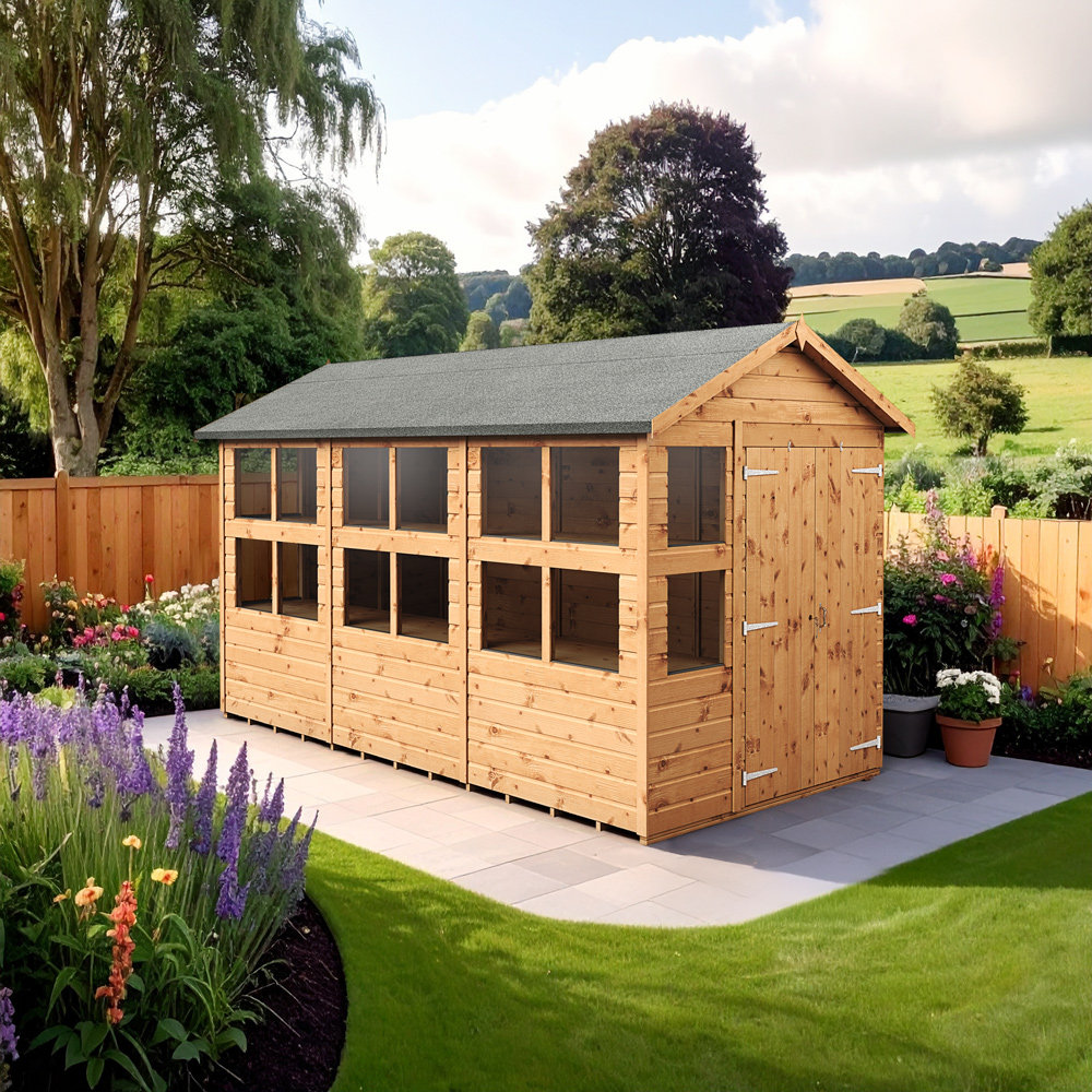 B&Q - Empire Apex Potting Shed 6X12 Double Door - Image 3