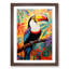 XYZ-FRM-V1223-6197 Toucan Modern - Single Picture Frame Print on Wood-94186587-94186588
