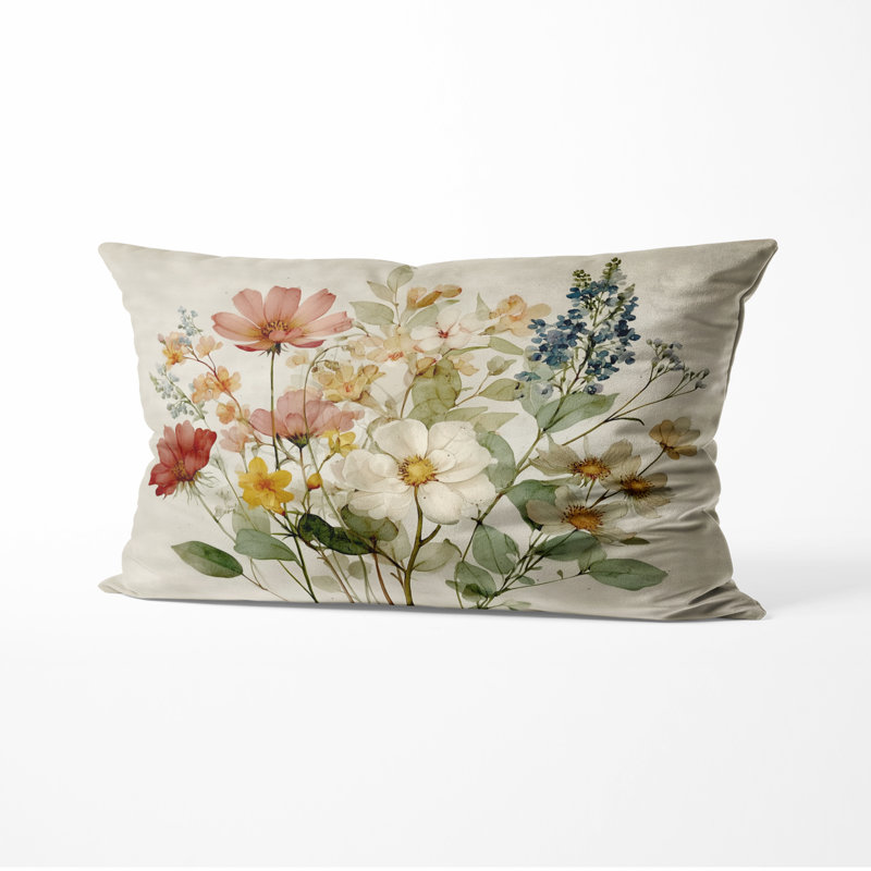 Coussin Wildflowers, H 12 po x l 20 po