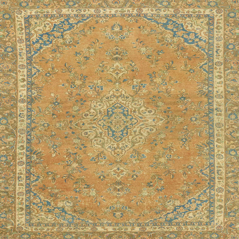 Tapis abstrait moderne 2812, Carré 7 pi