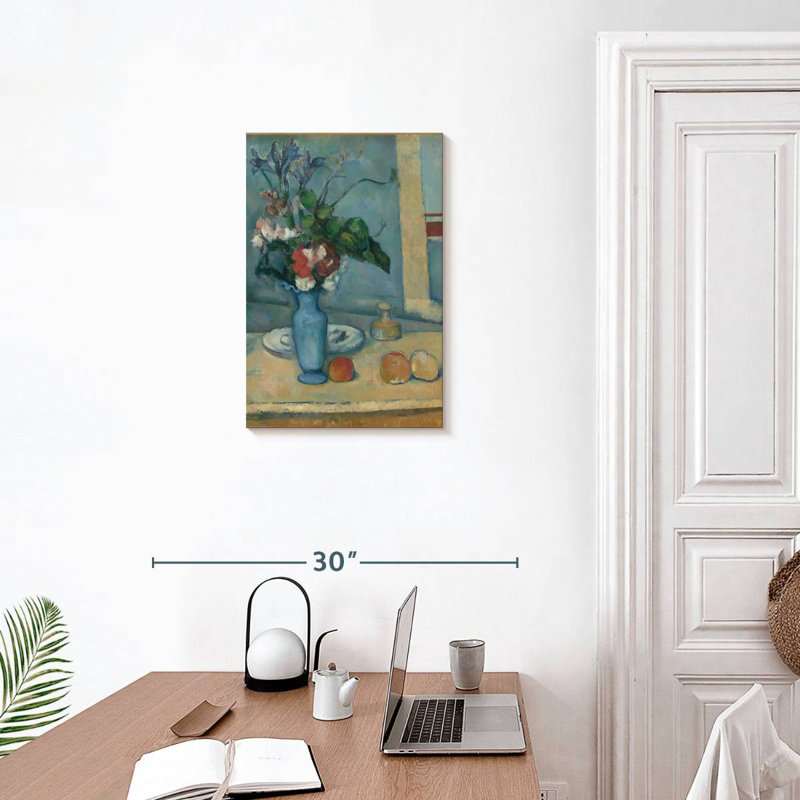 Harnek le vase bleu, H 24 po x l 16 po