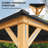 Permanent Wood Gazebo 13 Ft. W x 11 Ft. D Solid Wooden Patio Gazebo with Double Roof