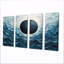 «Eclipse Moon on Coastal Relection II», art mural lune - ensemble d'art mural astronomie-1416341326-1416341331