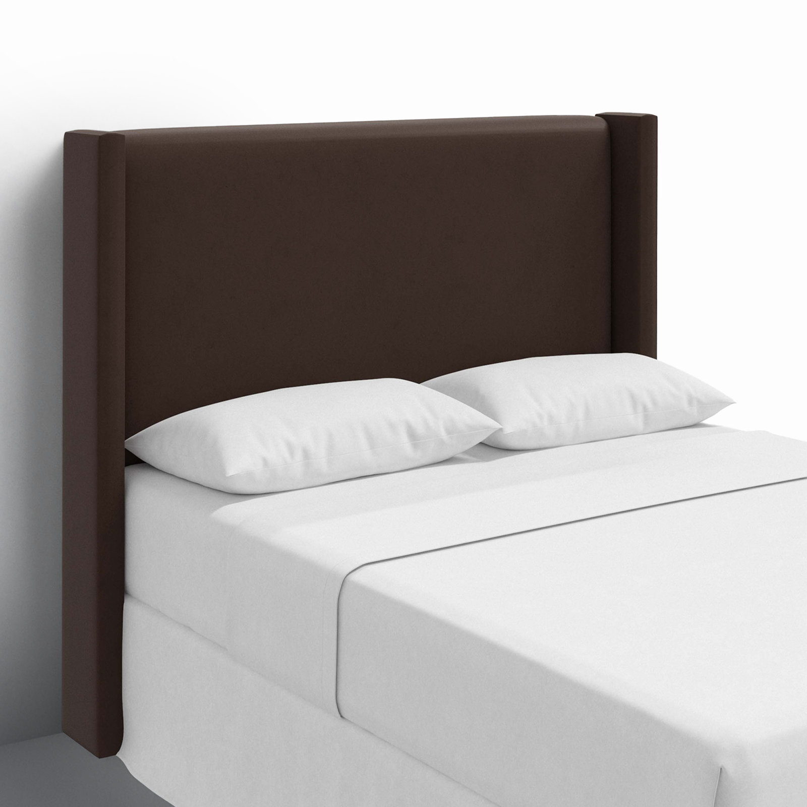 Hanson Pine Headboard, Queen, Classic Chocolate Velvet