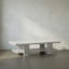Table basse Humphrey, blanc délavé