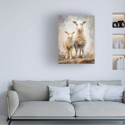 Art mural sur toile tendue - "Mouton" d'Imagine It Images pour décor de salon, de chambre à coucher ou de bureau - 18 x 24