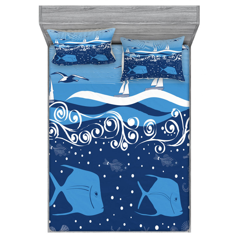 Microfiber Sheet Set, Full Sheet Set with Fitted Sheet