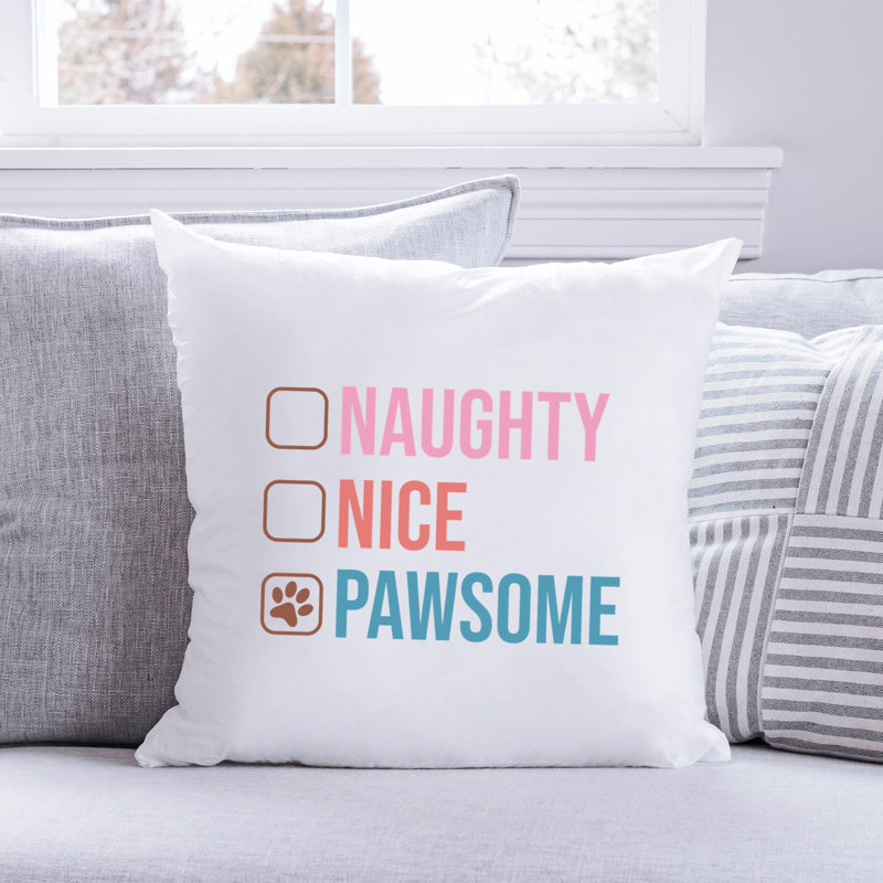 Coussin en polyester ChristmasDog-10, 16 po x 16 po