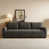 Tissu gris foncé