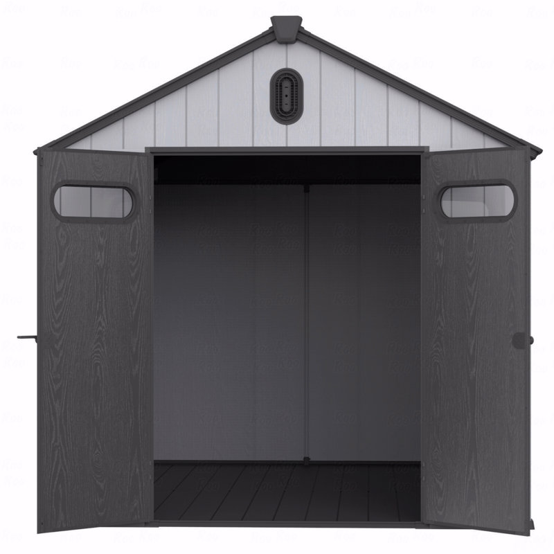 Remise de rangement en plastique pour jardin
