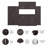 Bush Business Furniture Universal 6 Piece Modular Closet Storage Set with Floor and Wall Cabinets-72735992